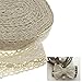SING F LTD 12m Cotton Lace Edge Trim Ribbon Craft Cotton Crochet Ivory Vintage