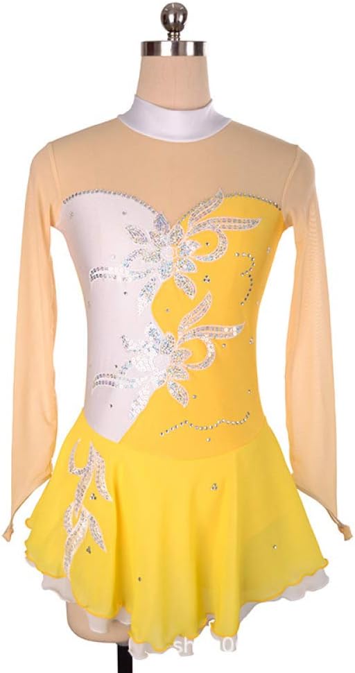 LYABANG Ice Skating Dress For Girls And Women, Handmade Figure Skating