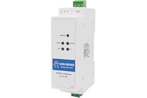 USR-DR302 DIN-Rail Modbus RS485 Serial Port to Ethernet Converter Bidirectional Transparent Transmission Between RS485 and RJ