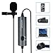 Lavalier Microphone, MAONO AU100 Hands Free Clip-on Lapel Mic with Omnidirectional Condenser for Podcast, Recording, DSLR,Camera, Smartphone, Sony,PC,Laptop (236 in) (Grey)
