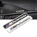 M Performance Car Logo Hood Decal Sticker Emblem for All BMW (Silver)