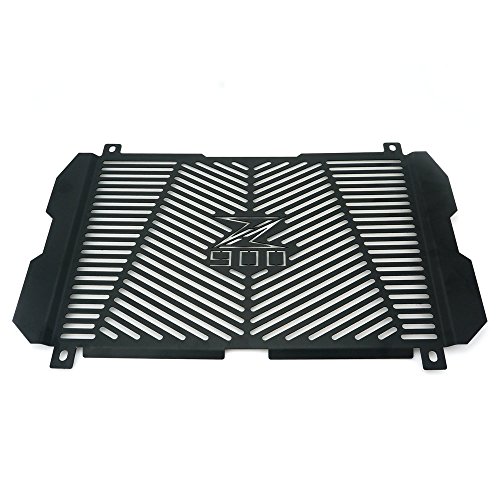 Heinmo Motorcycle New CNC Aluminum Radiator Guard Grill Cover Protector fit For KAWASAKI Z900 2017 Black Sliver (black)