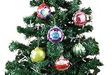 6pcs Self-Inflating Balloon Decoration Hanging Ornaments/Pendants for Christmas/Holiday Tree 3.1” (8cm), Assorted Color