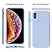 Miracase Liquid Silicone Case Compatible with iPhone Xs (2018)/ iPhone X(2017) 5.8 inch, Gel Rubber Full Body Protection Shockproof Cover Case Drop Protection Case Purple