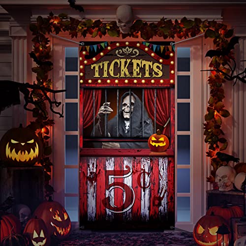 Tiamon Halloween Evil Circus Door Cover