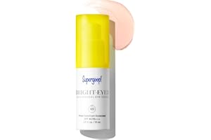 Supergoop! Bright-Eyed 100% Mineral Eye Cream, 0.5 fl oz - SPF 40 PA+++ Hydrating & Illuminating Mineral Sunscreen - Under Eye Cream for Dark Circles & Puffiness - Revives Tired Eyes