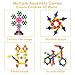 SHAWE Kids Building Block Toy, 90 Pieces Mighty Molecules Big Size STEM Toys, Interlocking Solid PE Plastic Building Sets, Educational Games, Sensory Fidget Toys, Safe Material for Kids
