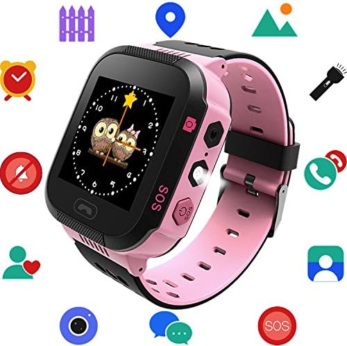 Kids Smart Watch for Boys Girls - Child Sports Watch Phone Digital Wrist Armband with Call SOS Camera Flashlight Alarm Clock for Children Age 3-12