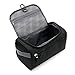 Hipiwe Mens Toiletry Bag Organizer for Travel Water Resistance Cosmetic Bag Hanging Dopp Kit Bag Portable Wash Gym Shaving Grooming Bag Bathroom Hygiene Dopp Kit for Men and Women (Black)
