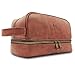 Cevetta Leather Toiletry Bag For Men (Dopp Kit) with free Travel Bottles