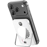 iWALK Magnetic Portable Charger 5,000mAh, Wireless Power Bank with Mirror & Foldable Stand, Ultra Slim Battery Pack with USB-C Cable, MagSafe Compatible for iPhone 17/16/16 Plus/16 Pro/15/14/13/12
