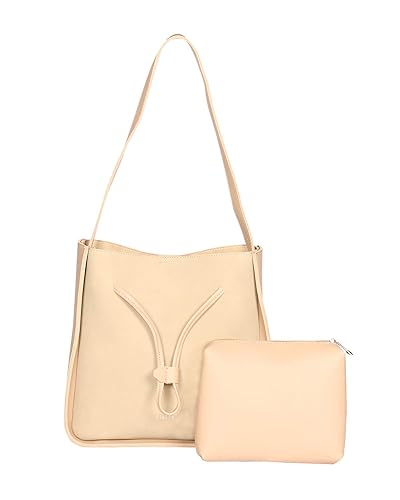 ESBEDA Khaki Color Medium Size Hand bag with pouch For Women