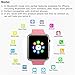 Smart Watch, Touch Screen Smartwatch Smart Wristwatch for Men Women with Call Text SD Card Pedometer SIM Card Slot Music Player Camera Compatible for iPhone (Partial Functions) and Android Phone