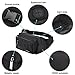 AUOPLUS Fanny Pack, Multi Pocket Zipper Waist Pack, Travel Bum Bag Hip Belt for Hiking Workout