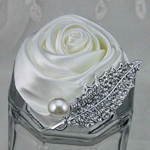 Wedding Corsage ,Bride and Groom Boutonniere ,Leaf (Beige)