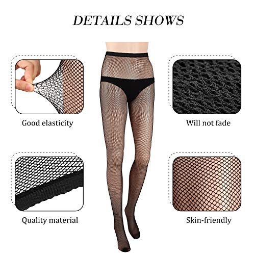 SATINIOR-5-Paia-Calze-a-Rete-Incrociate-Collant-a-Rete-Calze-a-Rete-per-Donna