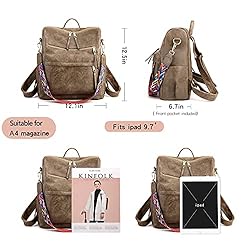 ZOCILOR Women's Fashion Backpack Purse Multipurpose