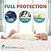 BabyMaryCo Pack N Play Waterproof Crib Mattress Pad Cover FITS ALL Mini&Foldable Mattresses Portable Cribs Dryer Safe & Hypoallergenic Soft Comfy Fitted Crib Protector-Bonus Changing Pad Liner&E-book
