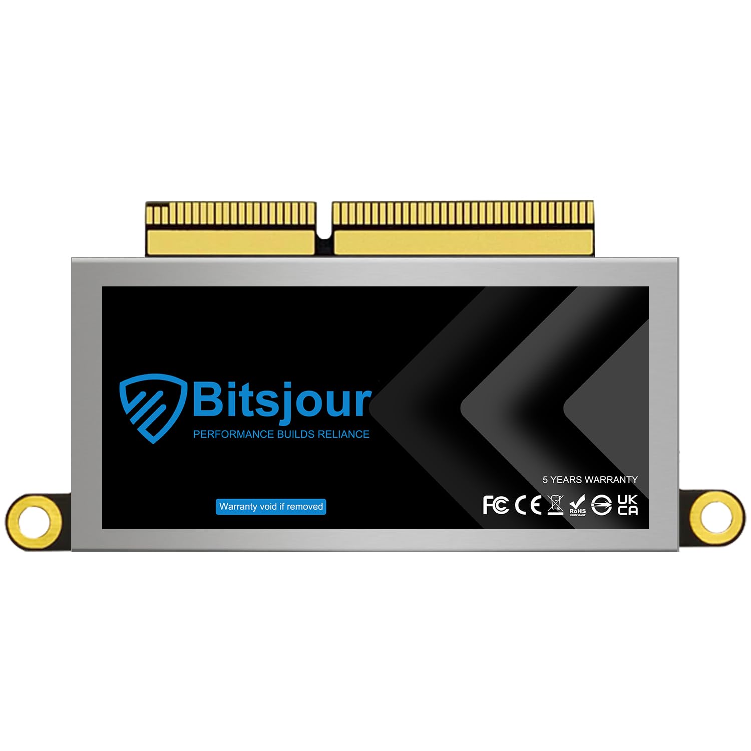 Photo 1 of Bitsjour 1TB SSD for Apple MacBook Pro 2016 2017 A1708 EMC 2978/3164 Non-Touch Bar, Original Mac Interface M.2 NVMe PCIe 3.0 Replacement Hard Drive (macOS Pre-Installed)