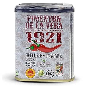 DOP Artisan Spanish Sweet Smoked Paprika | Perfect For Paellas, Fideua, Fried Eggs and More | DOP Pimenton De La Vera | Gluten Free | Spanish Paprika Powder | Sweet Smoked Paprika