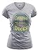 Soffe NCAA Oregon Ducks Women's Fitted College Logo V-Neck Tee, Large