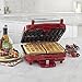 Cuisinart WAF-150R 4-Slice Belgian Waffle Maker, Stainless Steel/Red