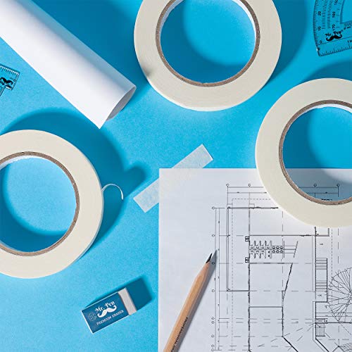Mr. Pen- Tape, Drafting Tape, Masking Tape, 0.6 inch Tape (Pack of 3), Painters Tape, Paper Tape, Art Tape, Labeling Tape, Art Supplies, Craft Supplies, Arts and Crafts Tape, 3 Tape Rolls, Artist Tape