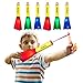 US Sense LED Slingshot Finger Rocket, 6 Pack Foam Rocket Launchers, Soars Up to 100 Feet, Outdoor Indoor Camping Game Activities, Party Favors Toys, Stocking Stuffers for Kids Age 4 5 6 7 8 9 +