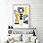 Framed Home Artwork Nordic Style for Living Room Bedroom