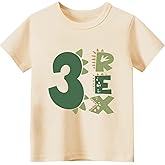 Sineeko Toddler Boys Girls 3rd Birthday Shirts for Baby Kids 3 Years Old Birthday Outfit for Party Short Sleeve Tshirt