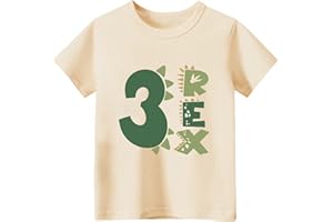 Sineeko Toddler Boys Girls 3rd Birthday Shirts for Baby Kids 3 Years Old Birthday Outfit for Party Short Sleeve Tshirt