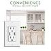 Sunco Lighting 4 PACK - UL Listed- High Speed USB Port Charger and Duplex Receptacle 15-Amp, 3.1A Charging Capability, Tamper Resistant Outlet- Wall-plate Included