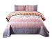 Exclusivo Mezcla 2-Piece Twin Size Boho Paisley Quilt Sets, Reversible Lightweight Bedspreads/ Coverlets/ Bedding Set, (68