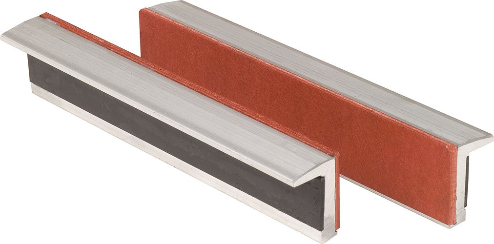 KS Tools 914.0092 140mm Alu Bench Vice Jaw with Rubber Insert