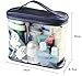 HOYOFO Clear Toiletry Travel Bag PVC Makeup Bags Accessories for Men and Women