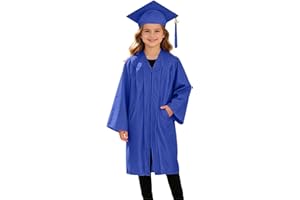 2026 Kids Graduation Cap and Gown Kindergarten Graduation Gown and Cap Set for Kids Boys Girls Preschool with Tassel