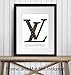 Louis Vuitton Logo Unframed Wall Art Print - Makes a Great Gift for Fashion Lovers and Designers - Perfect for Bedroom, Living Room, Office - Chic Home Decor - Ready to Frame (8x10) Vintage Photo