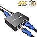 HDMI Splitter, Yuangao 1 in 2 Out Hdmi Splitter Adapter Support 4Kx2K 3D 1080P Hdmi Switch Signal Distributor HD Amplifier with Adapter for HDTV PC PS3/PS4 Xbox (1 in 2 Out)
