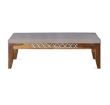 @home by Nilkamal Dalia Two Seater Dinning Bench (Walnut)