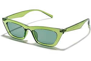 VANLINKER Small Trendy Skinny Cat Eye Sunglasses Women Retro Tiny Square Shade VL9555