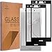 [2-Pack]-Mr.Shield for Sony Xperia XZ1 Compact [Tempered Glass] [Full Cover] [Black] Screen Protector with Lifetime Replacement