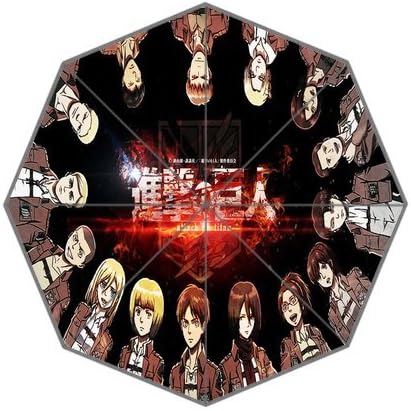 Bout it!! Custom Cool Design Hot Japanese Anime Attack on Titan Printed Portable Fashion Foldable Umbrella!Browsing more details below
