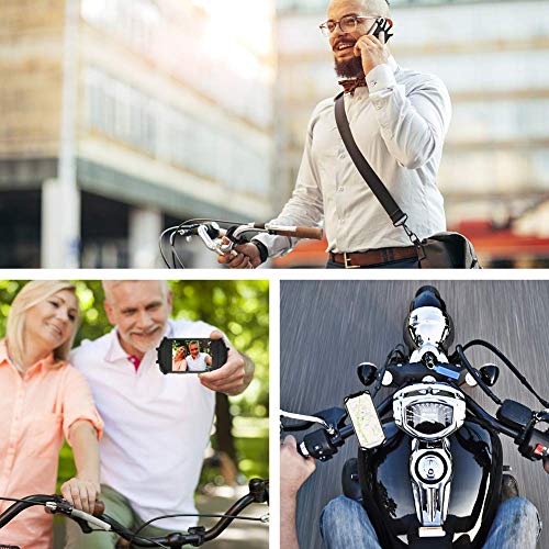 Bike Phone Mount,VUP [Detachable] Silicone Phone Stand for Bicycle,360° Rotation,Face & Touch ID,Universal Motorcycle Phone Mount for iPhone XS MAX/XR/X/8P/7/7P,Galaxy S10/S9/S8,Google Pixel,Nubia,LG - Thumbnail 5