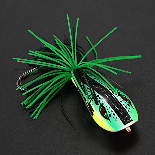 REFURBISHHOUSE 1 Stück Zikade Frosch Angelk?der Snakehead K?der 9 cm 9,2 G Top-Wasser Harter Schill K?der Frosch K?der… – Bild 5