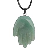 Artistone Charming Crystal Necklace with Natural Healing Stones - Handmade Real Gemstone Jewelry for Women Men