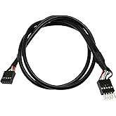 BAIRONG USB Internal Motherboard Header Cable USB 9pin Male to Female Internal Motherboard Header Cable