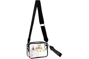 Armiwiin Clear Purse Crossbody Stadium Approved for Women with Small Card Wallet, Clear Stadium Bag Small