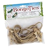 BongoTies Natural Color Bongo Ties B5-02 ~ 10 Pack ~ Handy Ties for Cables and Other Unruly Items