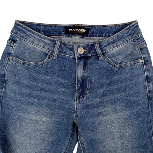 REFULONER WOMEN’S FLARE JEANS HIGH WAISTED JEANS FOR WOMEN STRETCH DENIM PANTS COMFY CLASSIC PANTS BOOTCUT JEANS
