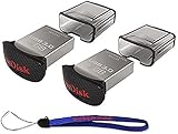 SanDisk Ultra Fit CZ43 16GB USB 3.0 Low-Profile Flash Drive Up To 130MB/s Read- SDCZ43-016G-G46 16G (2 pack) Flash Drive Jump Drive Pen Drive - w/ (1) Everything But Stromboli (TM) Lanyard (Electronics)